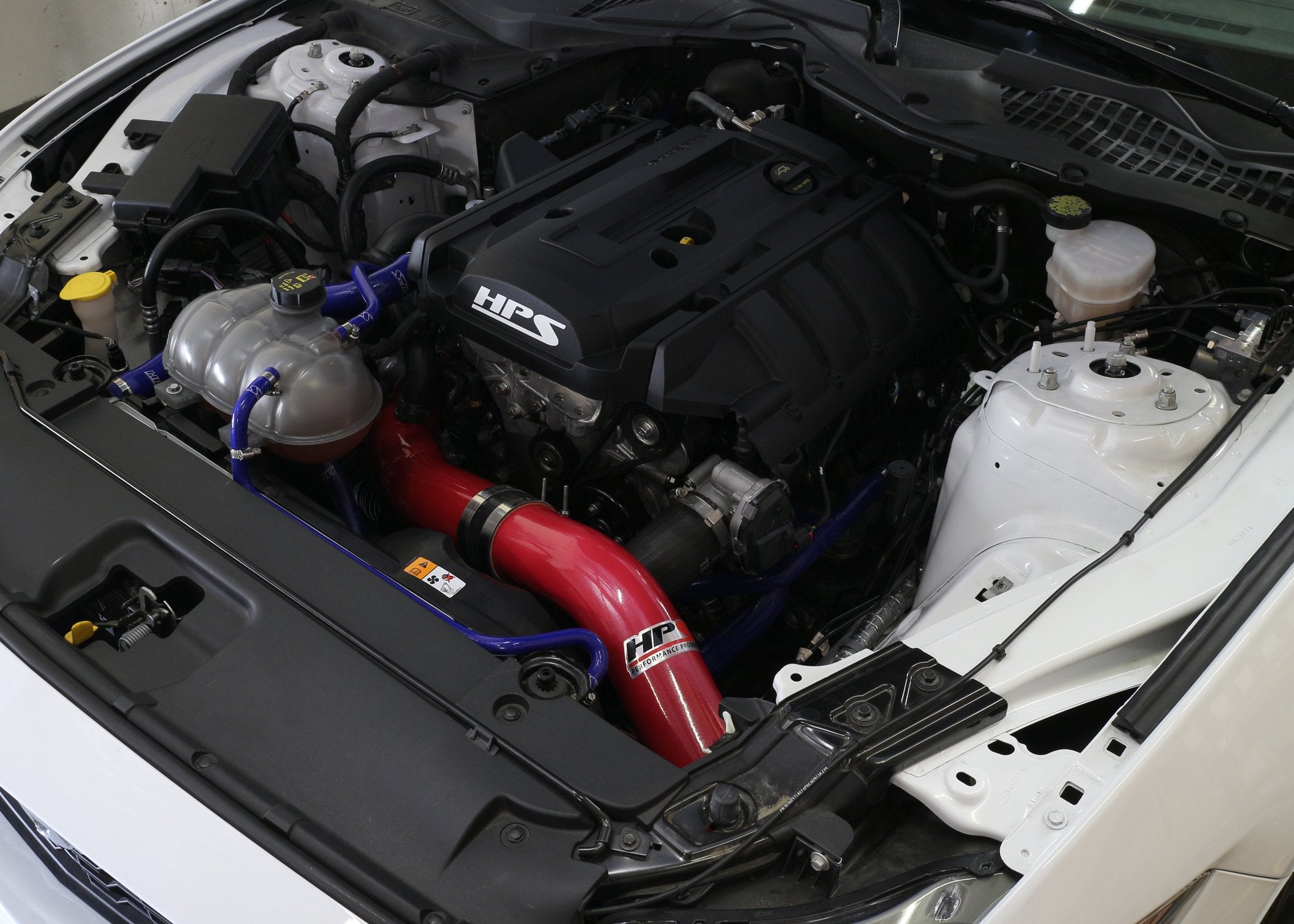 HPS Performance HPS Cold Air Intake Kit 2015-2017 Ford Mustang Ecoboost 2.3L Turbo, Red