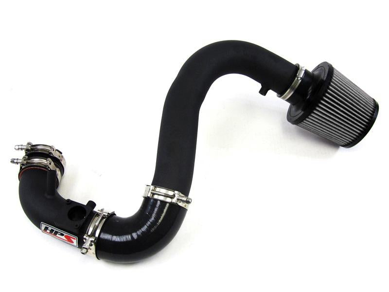 HPS Cold Air Intake Kit 2007-2013 Mazda Mazdaspeed 3 2.3L Turbo, Converts to Shortram, Black