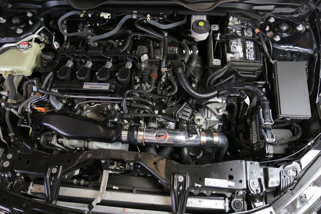 HPS Performance Products HPS Cold Air Intake Kit 2016-2020 Honda Civic Non Si 1.5T Turbo, Converts to Shortram, 837-602