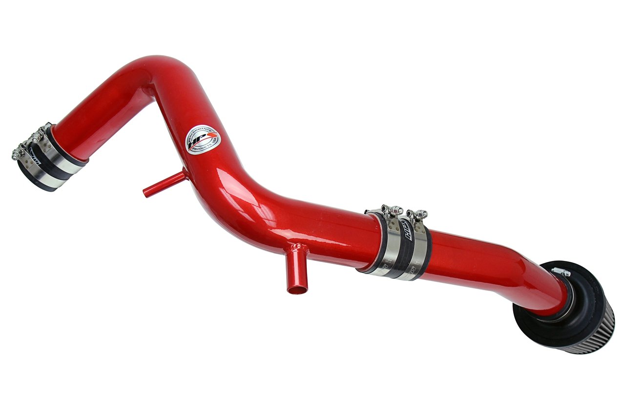 HPS Cold Air Intake Kit 2013-2017 Hyundai Veloster 1.6L Turbo, Converts to Shortram, Red