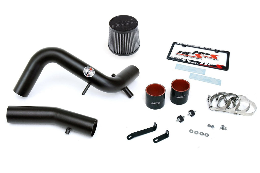 HPS Cold Air Intake Kit 2013-2017 Hyundai Veloster 1.6L Turbo, Converts to Shortram, Black