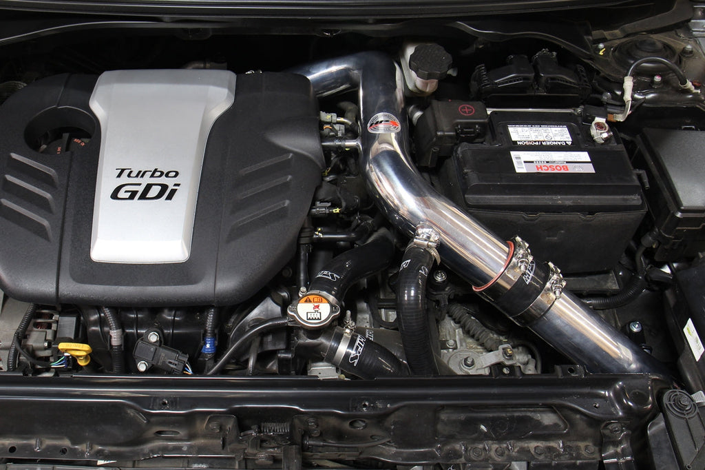 HPS Performance Products Cold Air Intake Kit 2013-2017 Hyundai Veloster 1.6L Turbo, Converts to Shortram, Red