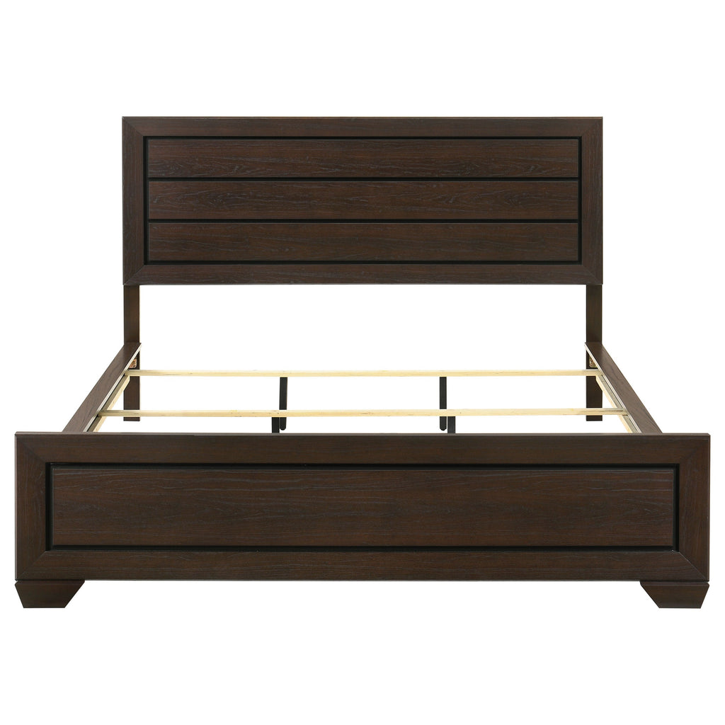Villeparisis Dark Cocoa California King Panel Bed