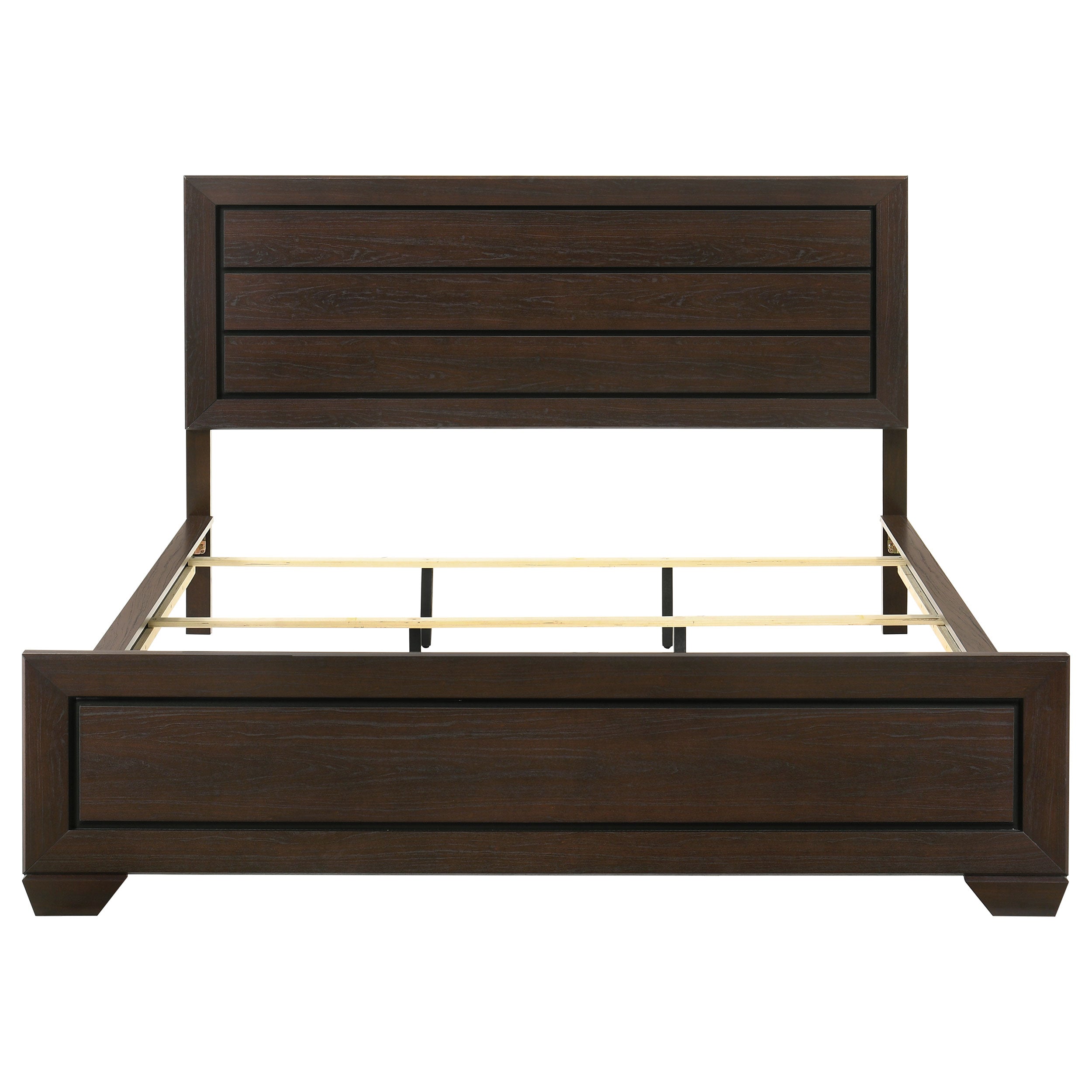 Villeparisis Dark Cocoa California King Panel Bed