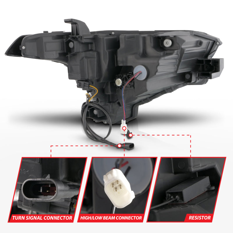 ANZO 22-24 Toyota Tundra (w/Factory LED Refl.) Z-Series Full LED Proj Headlights - Pass. Side ONLY 111599X-R