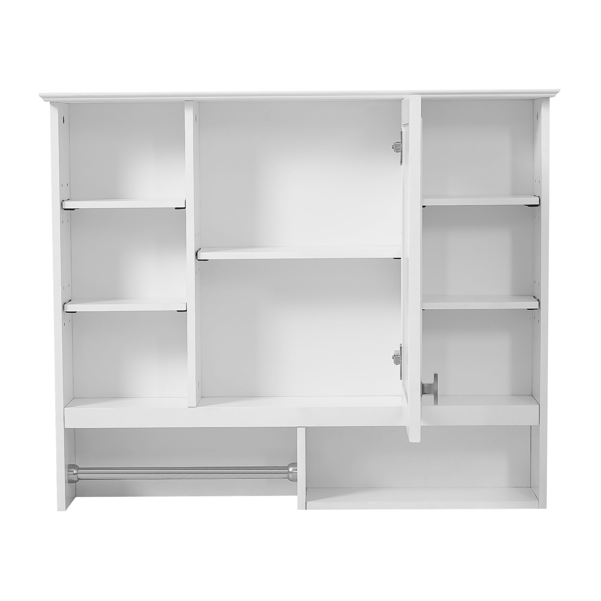 35 inch Wall-Mount 2-in-1 Mirror Cabinet