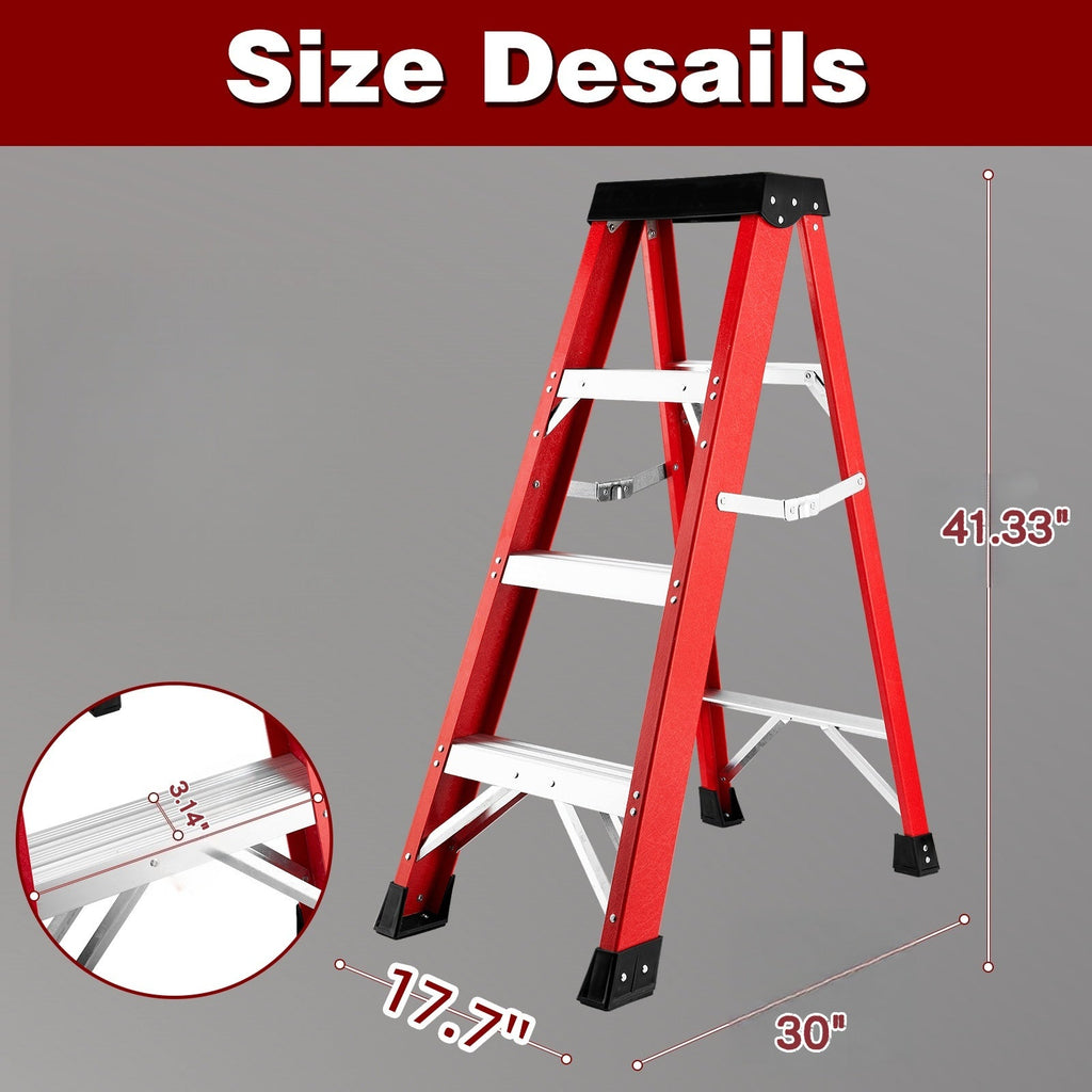 Fiberglass Single-Sided Stepladder