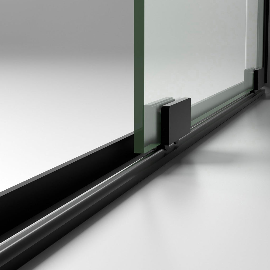 56-60" W x 72" H Semi-Frameless Sliding Shower Door