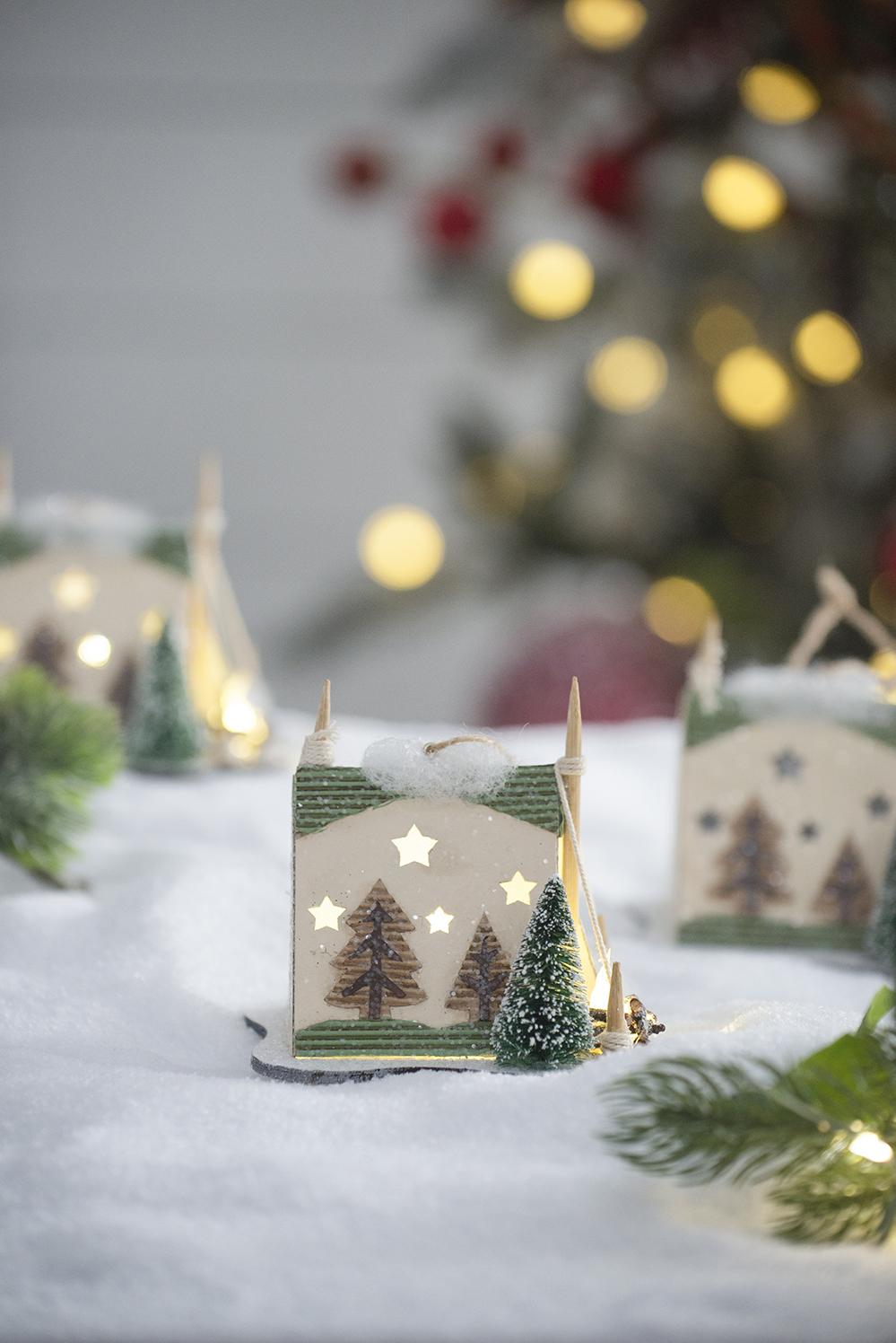 Decorative Hanging Christmas Tree Tent Ornaments - Set of 6