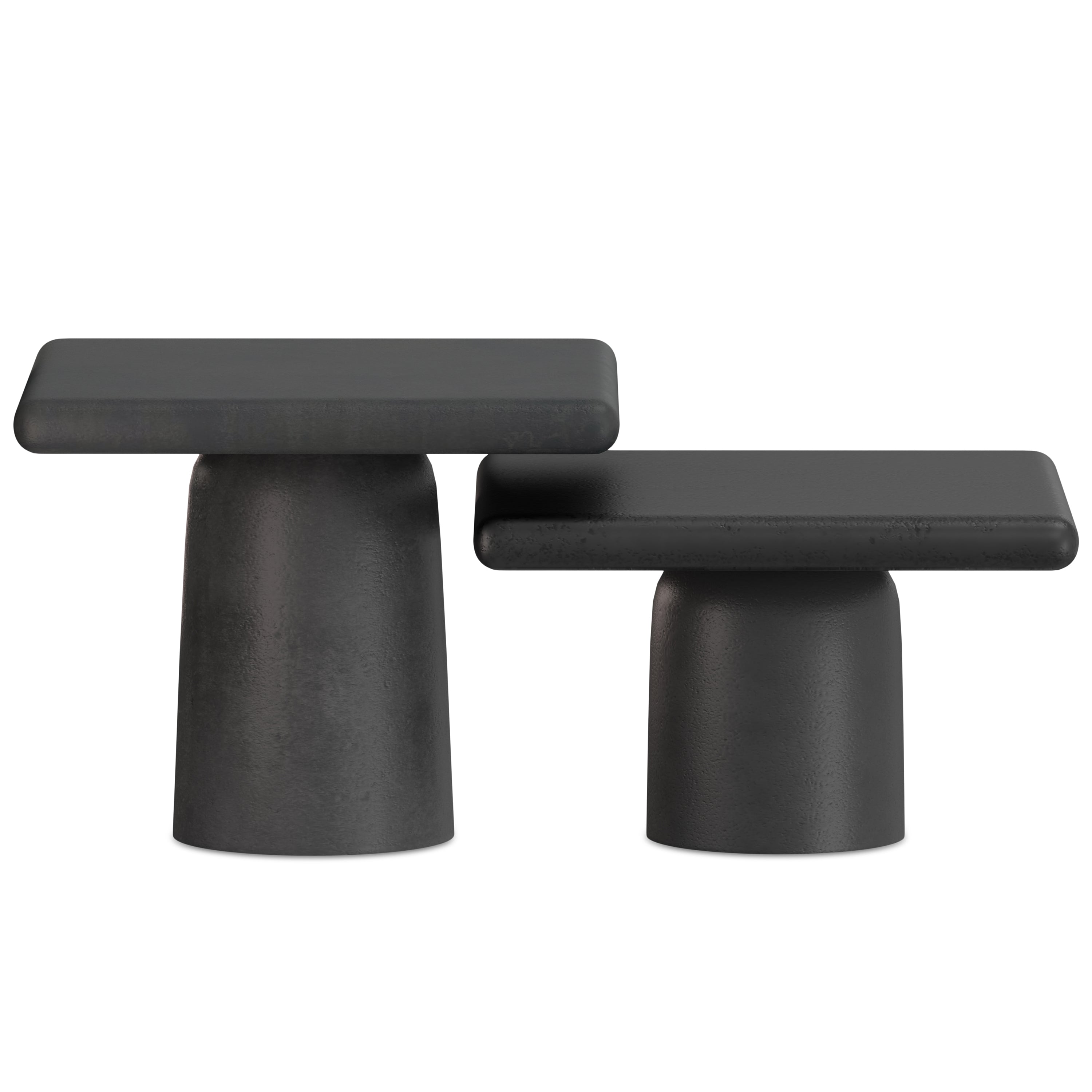 Zachary Cast Aluminum Coffee Table 2 Piece Set