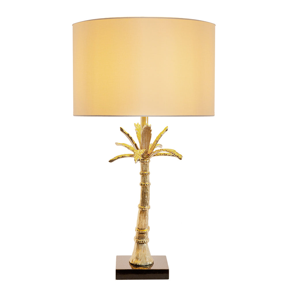 D16x31" Leaf Lamp with Marble Base