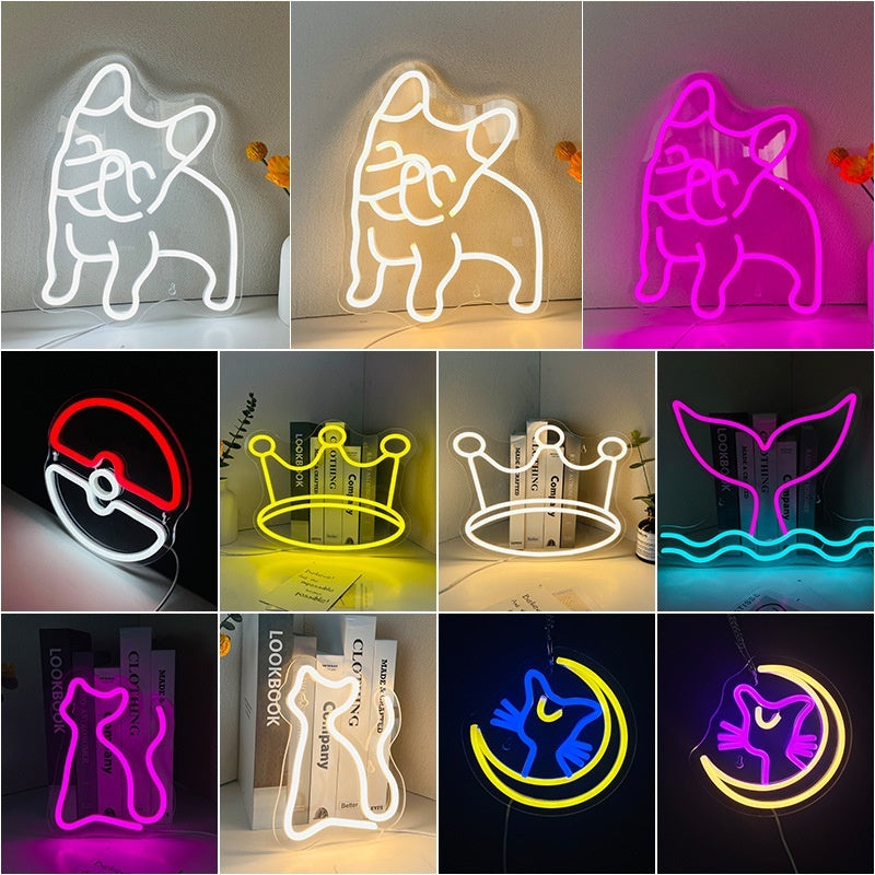 Acrylic Neon LED Decor For Kids Rooms