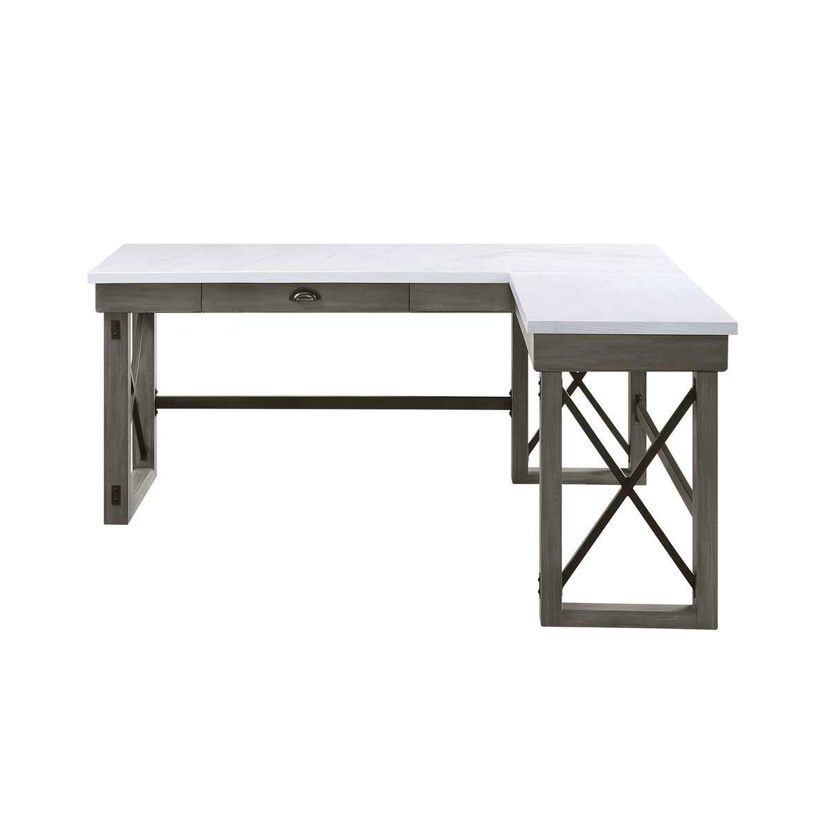 Talmar Marble Top Weathered Desk