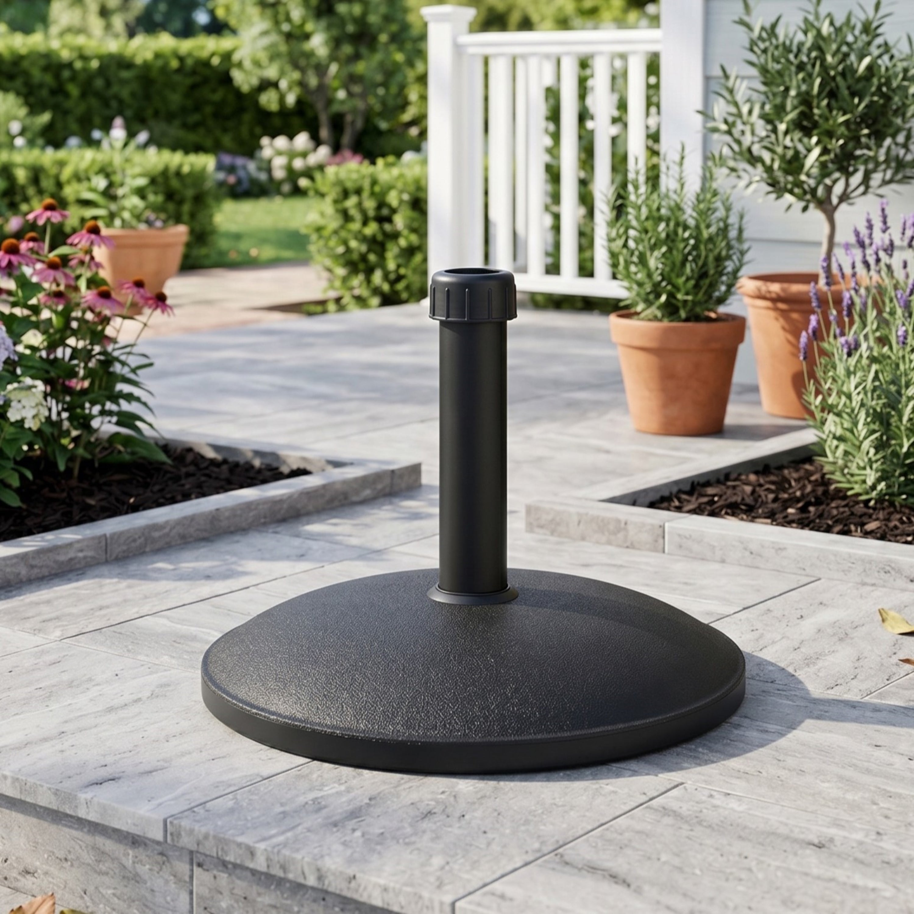 Ander Outdoor 35-Pound Round Umbrella Base - Black