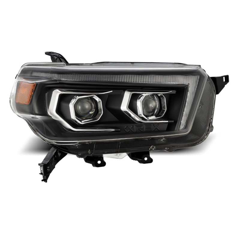 AlphaRex 10-13 Toyota 4Runner PRO-Series Projector Headlights Plank Style Black w/Seq Signal/DRL 880755 *Discontinued