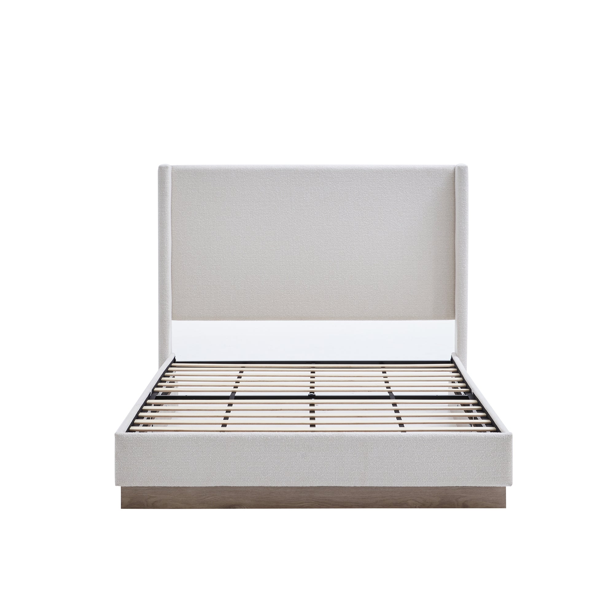 Hosford Upholstered Wingback Bed - Queen Size