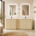 92'' Freestanding Bathroom Vanity with Ceramic Sink