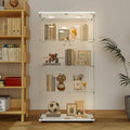 Tempered Glass Display Cabinet with Adjustable Features