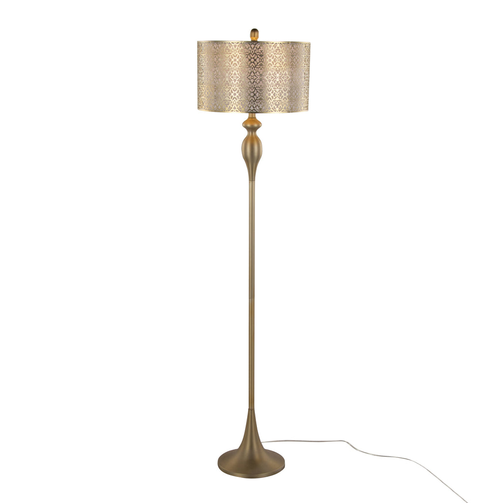 63" Contemporary Metal Floor Lamp