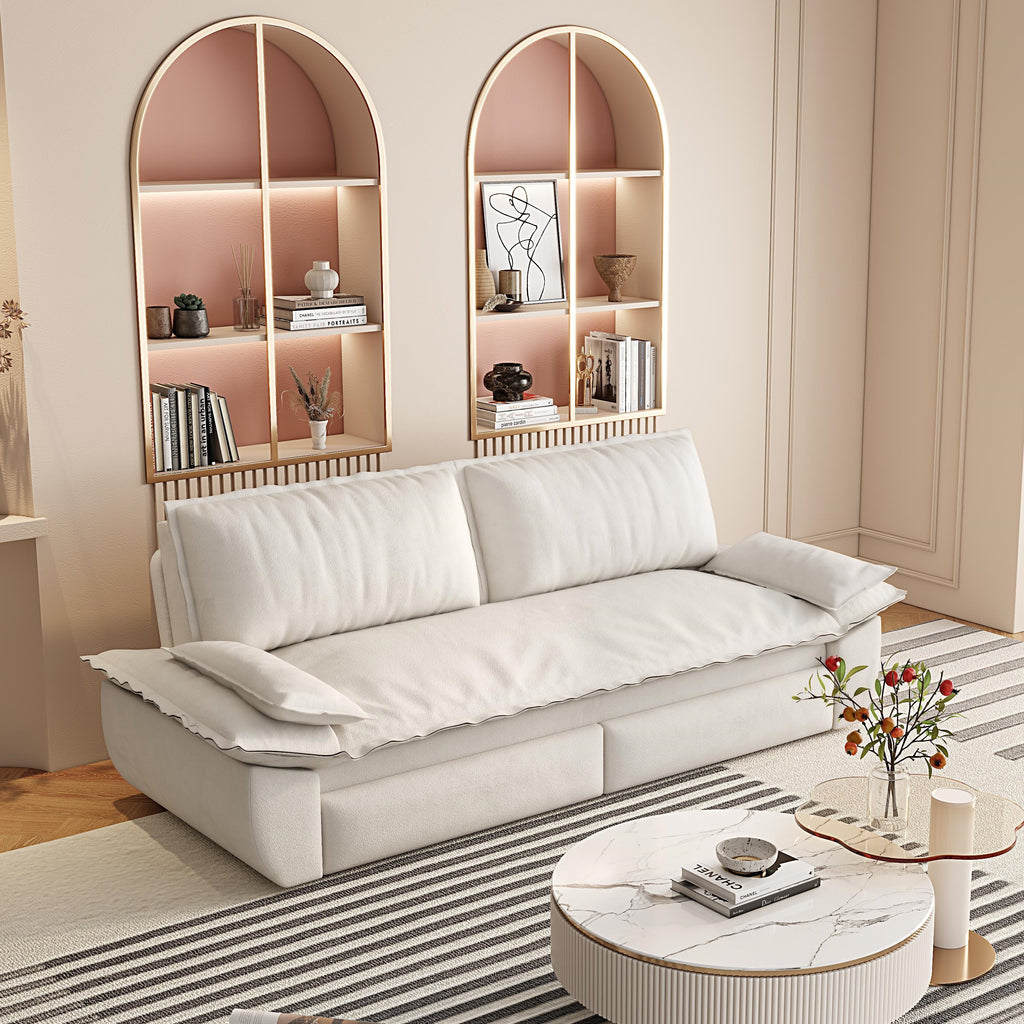 73.2" Queen Pull Out Sofa Bed