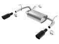 Borla 12-16 Jeep Wrangler 3.6AT/MT 4WD 2+4DR S/ SQ /RL/AC SR 2.5in, 2in Tip 3.5 sqx8 Black Chrome 11834BC