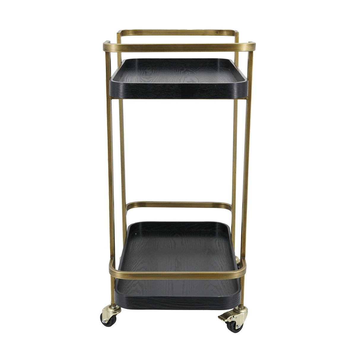 23.8x15.2x32.7" Metal Bar Cart