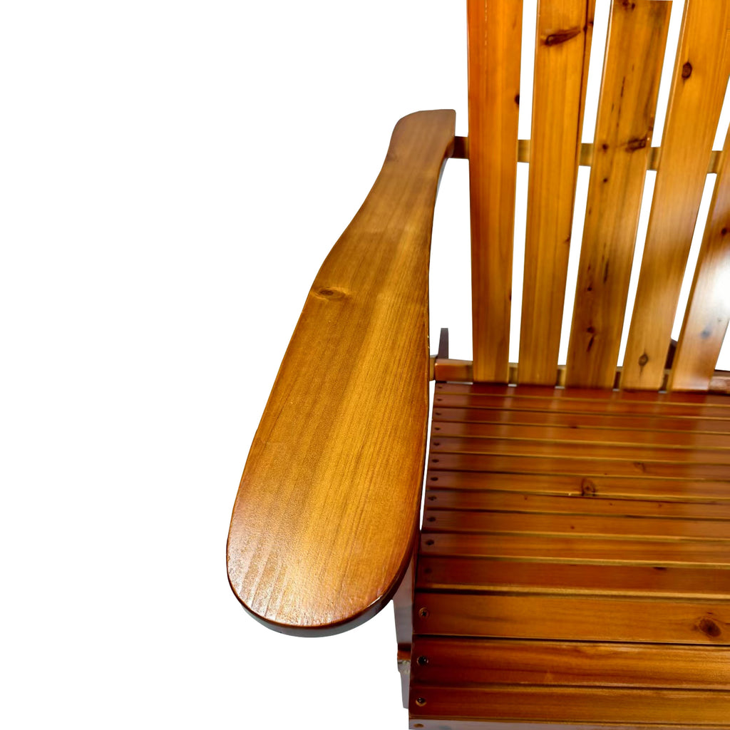 Outdoor or Indoor Wood Adirondack Chair - Foldable