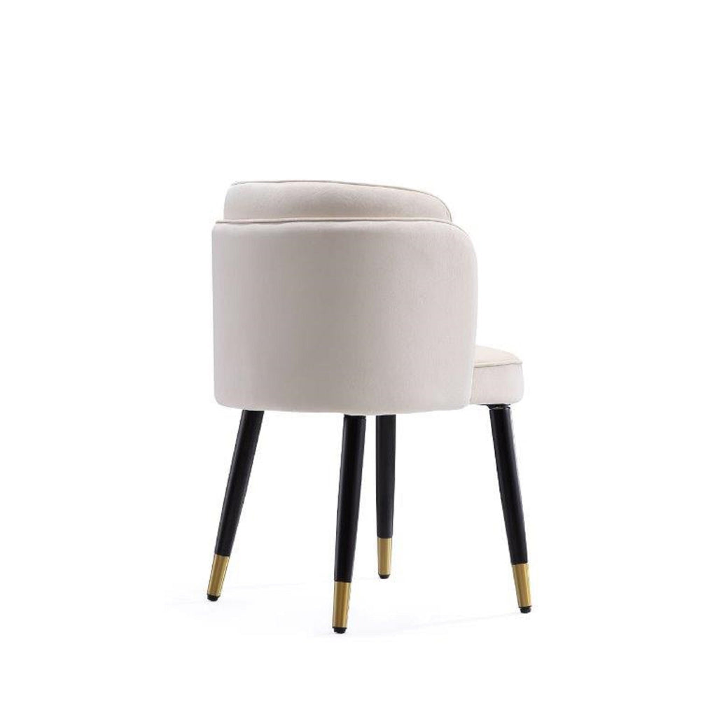 Zephyr Wood Velvet Dining Chair