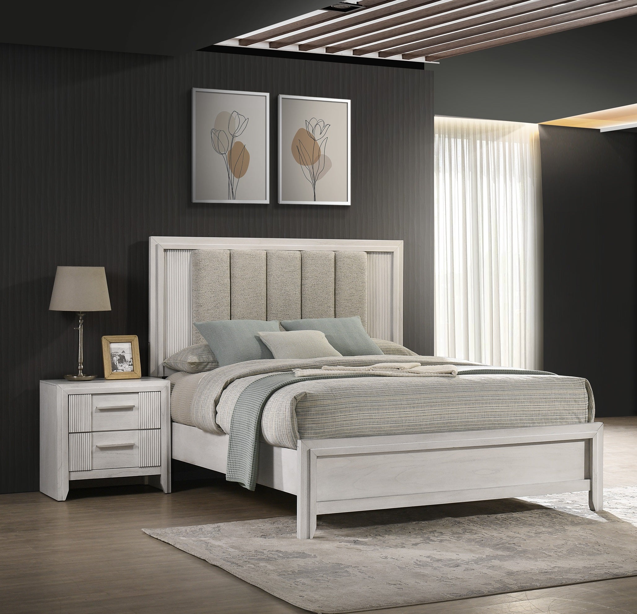 1pc King Size Bed Mist