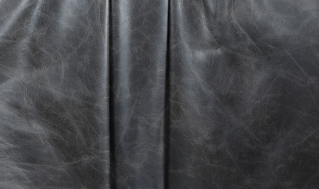 Piotr Black Leather Accent Chair