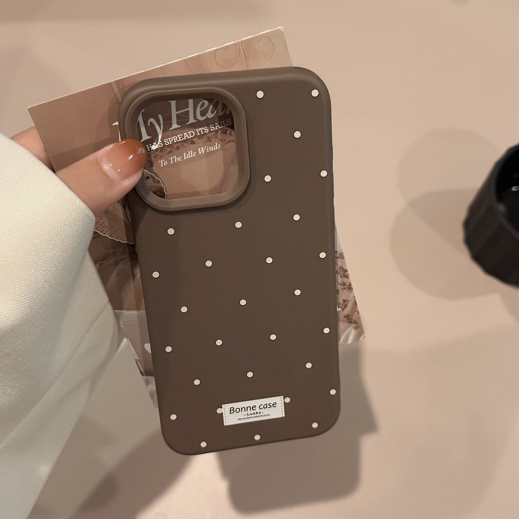 Ins-style Korean Polka-dot Phone Case