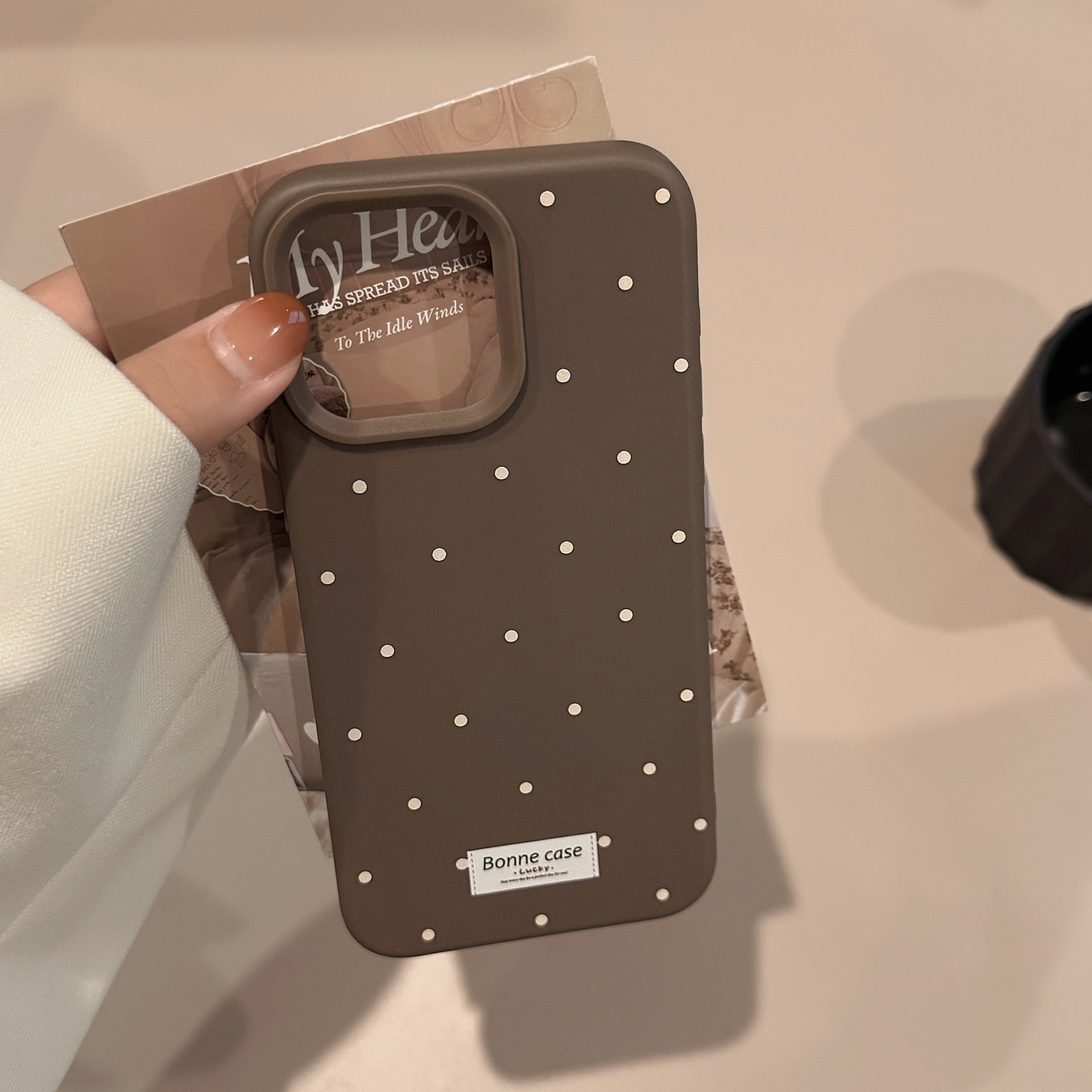 Ins-style Korean Polka-dot Phone Case