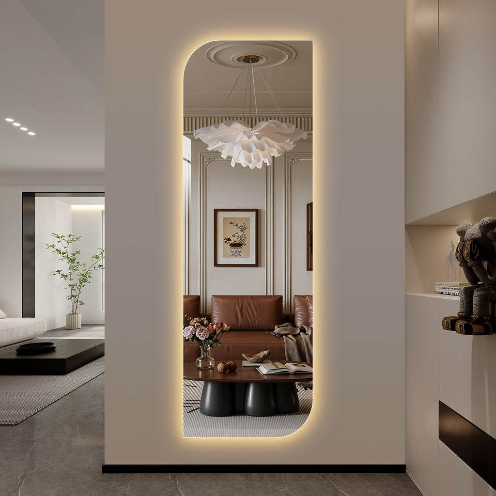 65" x 21" LED Full Length Wall Mirror