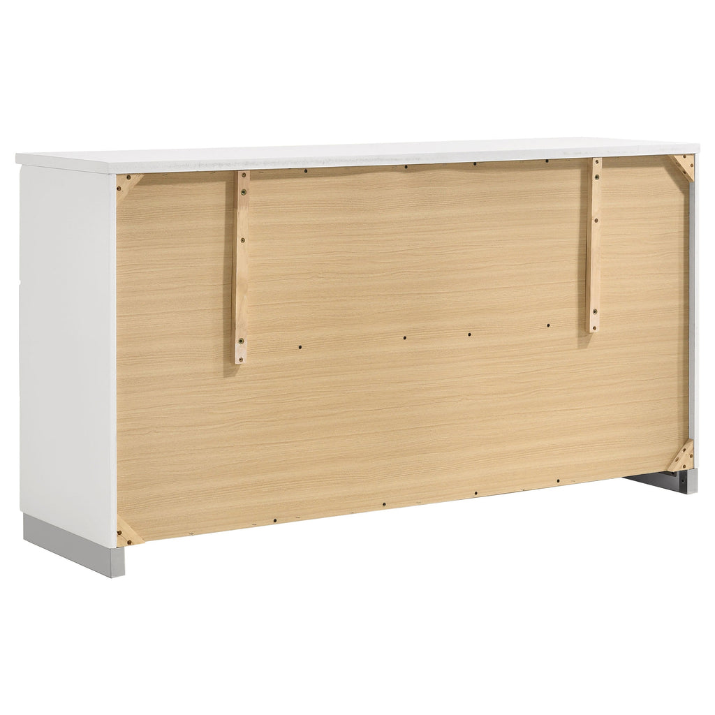August Glossy Modern Bedroom Set