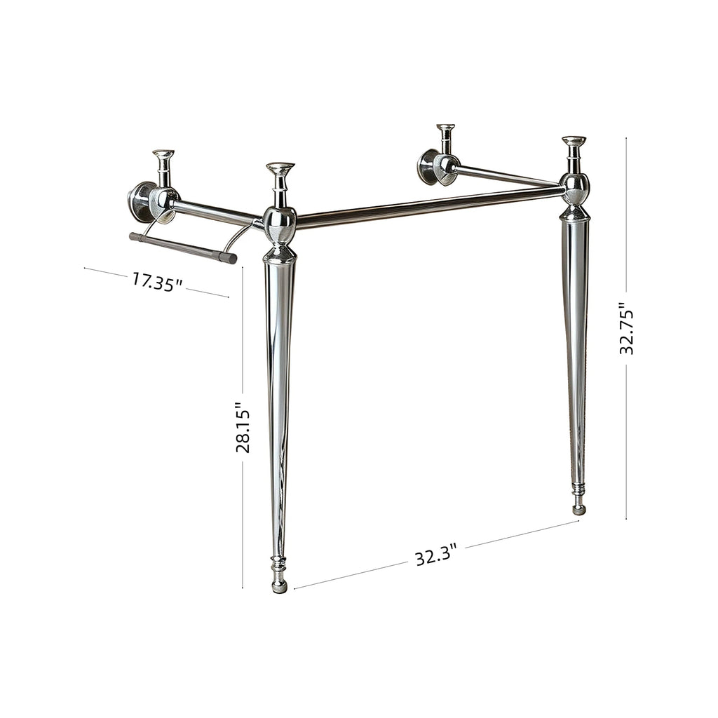 VICI 36" Freestanding Bathroom Console Iron Leg