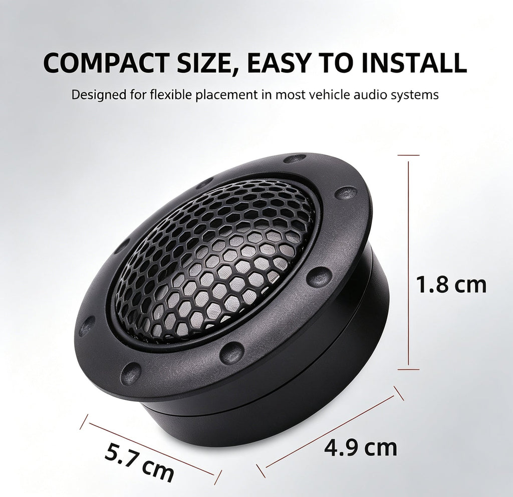 1.5 Inch Car Tweeter Speaker Dome Audio High Pitch Loudspeaker  Car Audio Modification Accessory