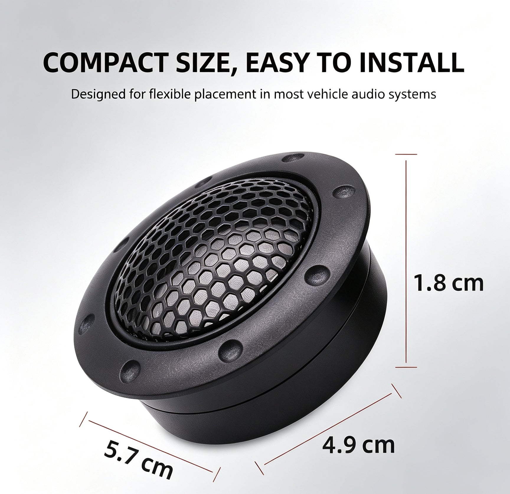 1.5 Inch Car Tweeter Speaker Dome Audio High Pitch Loudspeaker  Car Audio Modification Accessory