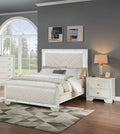 Contemporary 3pc Set Queen Size Bed with Nightstands