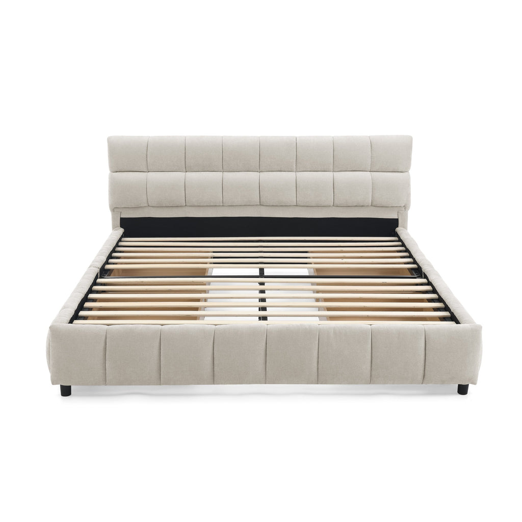 Queen Size Upholstered Bed with Storage