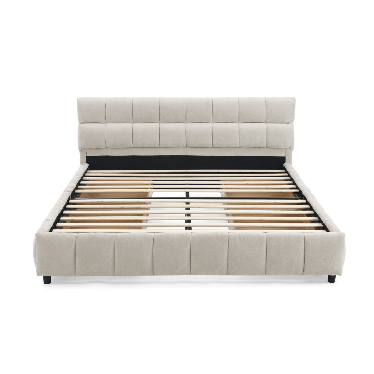 Queen Size Upholstered Bed with Storage
