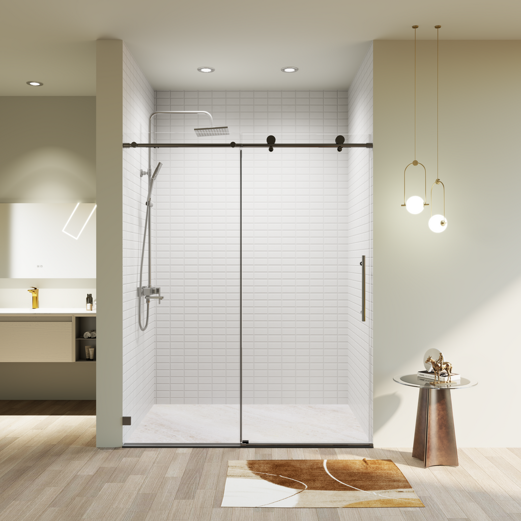 Frameless Single Sliding Shower Doors