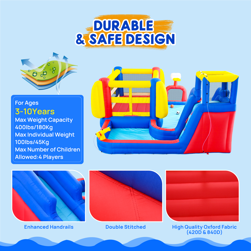 7 in 1 Inflatable Slide Water Park