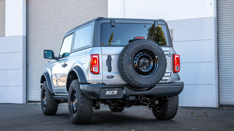 Borla 21-22 Ford Bronco 2.3L 2DR/4DR T-304 Stainless Steel Cat-Back S-Type Exhaust - Brushed 140898