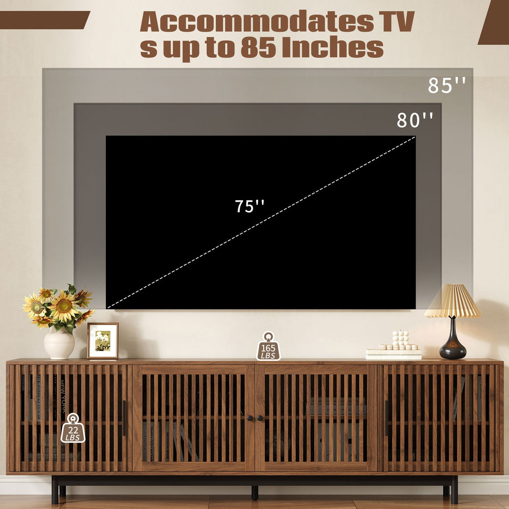 78 Inch Modern TV Stand for TVs Up to 85"