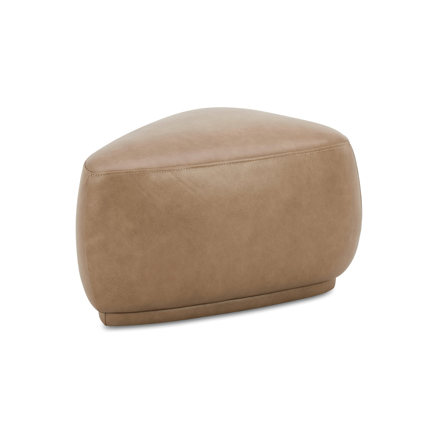 Pebble 26" Rounded Triangle Cocktail Ottoman - Tuscan