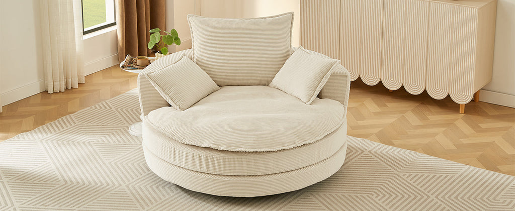 360° Swivel Sofa Chair Accent Barrel Chair