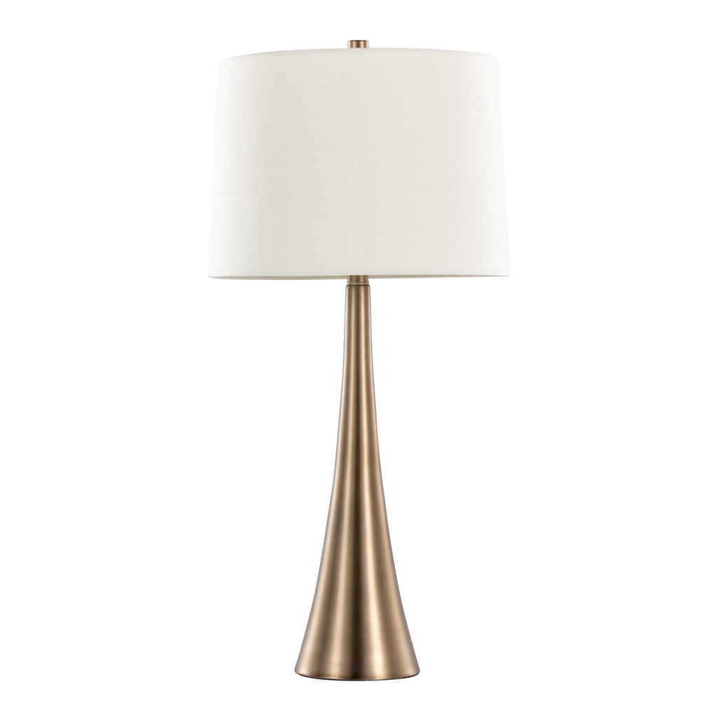 Diana 29" Contemporary Metal Table Lamp in Matte Golden Bronze