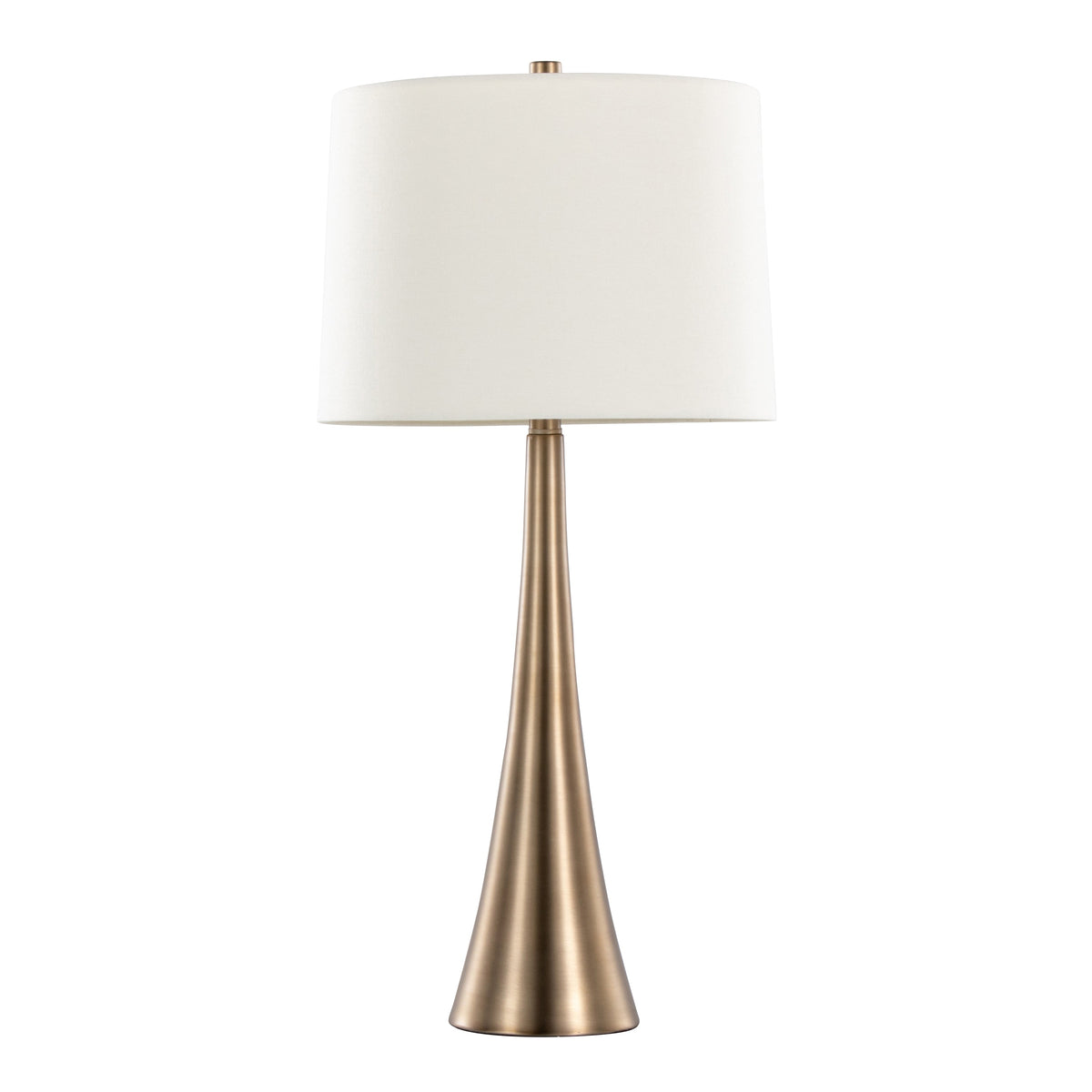 Diana 29" Contemporary Metal Table Lamp in Matte Golden Bronze