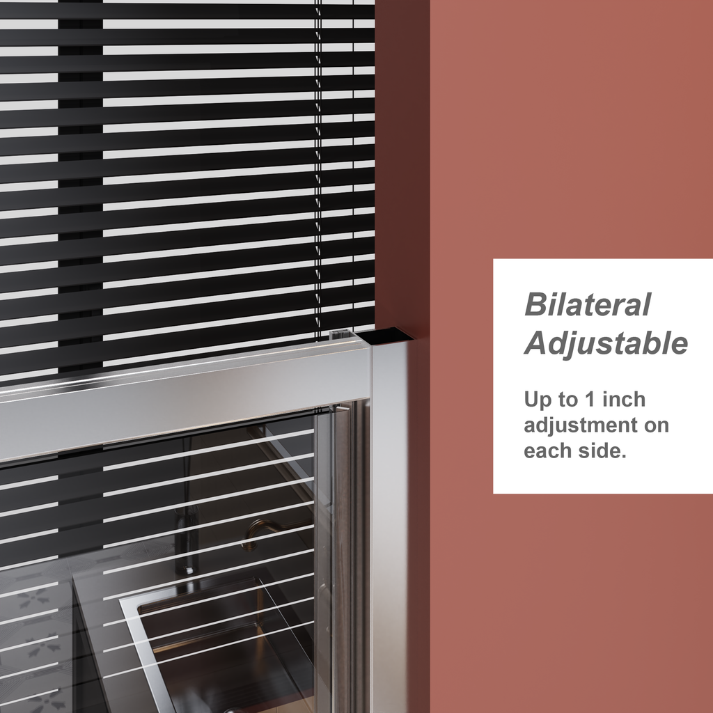 56-60 in W x 72 in H Pivot Shower Door