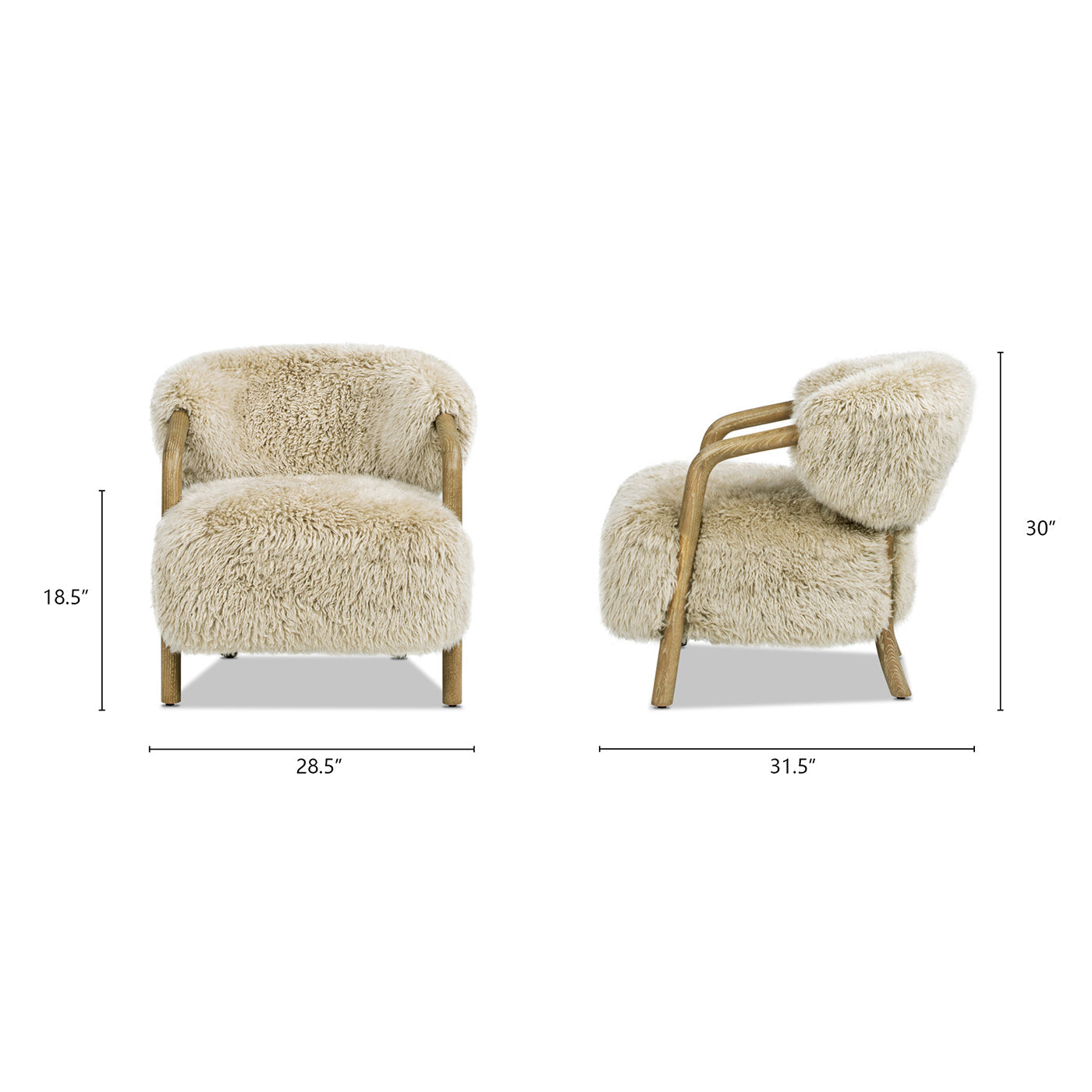 Becker 33" Rustic Accent Chair